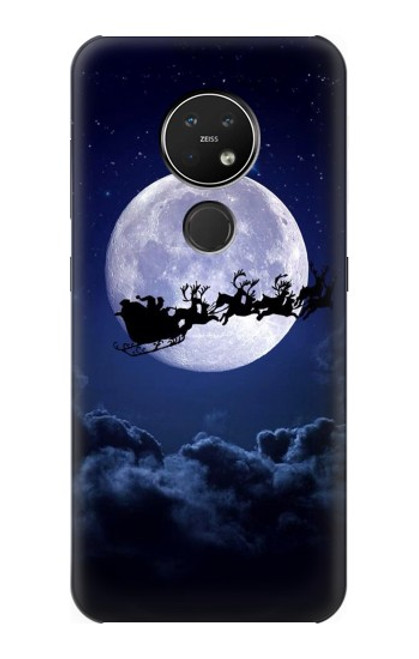 S3508 クリスマスサンタ Xmas Santa Moon Nokia 7.2 バックケース、フリップケース・カバー