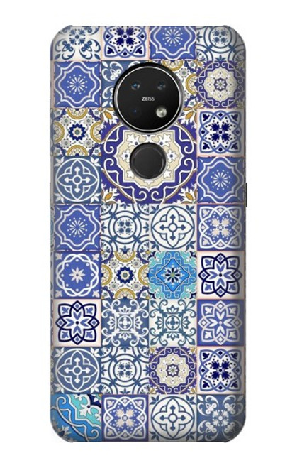 S3537 モロッコのモザイクパターン Moroccan Mosaic Pattern Nokia 7.2 バックケース、フリップケース・カバー