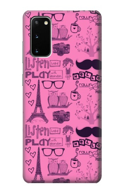 S2885 パリピンク Paris Pink Samsung Galaxy S20 バックケース、フリップケース・カバー