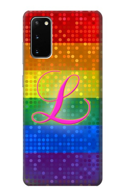 S2900 レインボーLGBTレズビアンプライド旗 Rainbow LGBT Lesbian Pride Flag Samsung Galaxy S20 バックケース、フリップケース・カバー