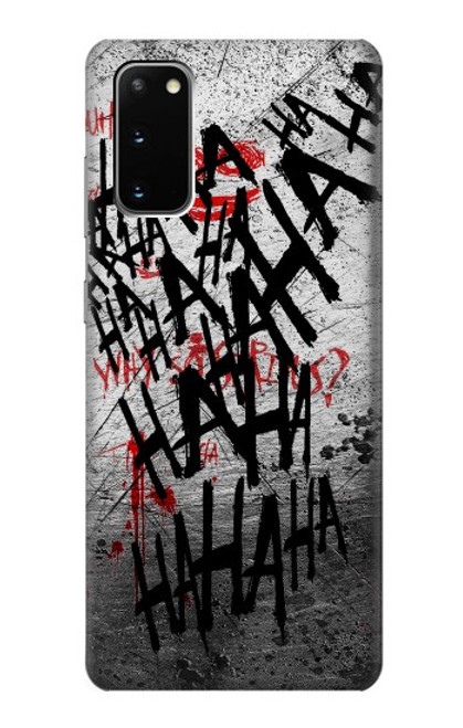 S3073 ジョーカー ハハハ・ブラッド・スプラッシュ Joker Hahaha Blood Splash Samsung Galaxy S20 バックケース、フリップケース・カバー