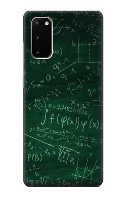 S3190 数式フォーミュラグリーンボード Math Formula Greenboard Samsung Galaxy S20 バックケース、フリップケース・カバー