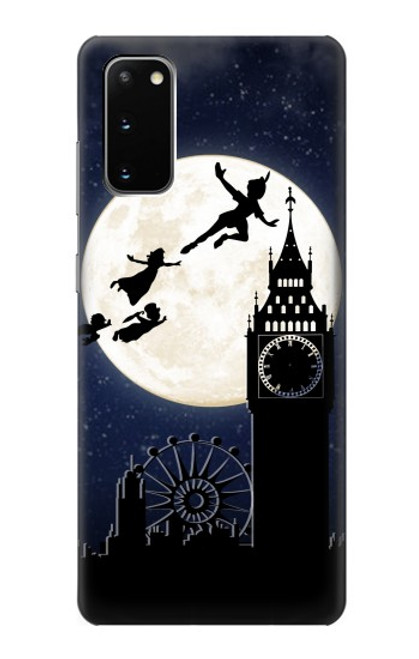 S3249 ピーター・パン Peter Pan Fly Full Moon Night Samsung Galaxy S20 バックケース、フリップケース・カバー