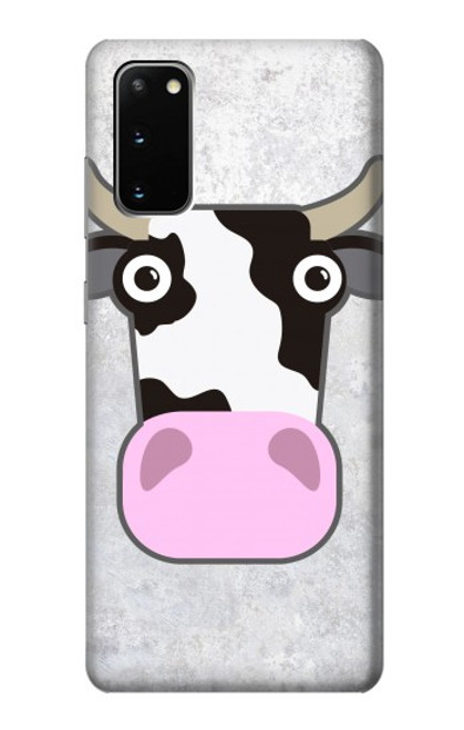 S3257 牛の漫画 Cow Cartoon Samsung Galaxy S20 バックケース、フリップケース・カバー