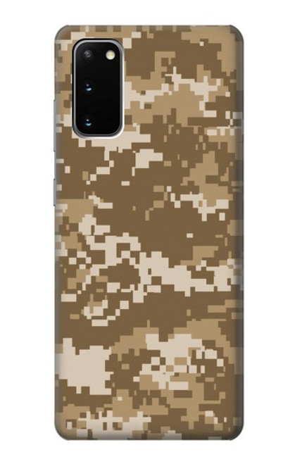 S3294 陸軍砂漠タンコヨーテカモ迷彩 Army Desert Tan Coyote Camo Camouflage Samsung Galaxy S20 バックケース、フリップケース・カバー