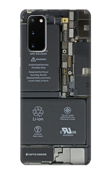 S3467 携帯電話の中のグラフィック Inside Mobile Phone Graphic Samsung Galaxy S20 バックケース、フリップケース・カバー