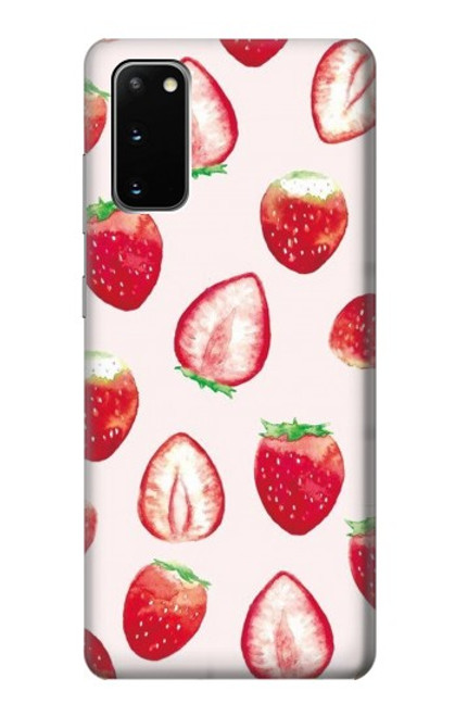 S3481 イチゴ Strawberry Samsung Galaxy S20 バックケース、フリップケース・カバー
