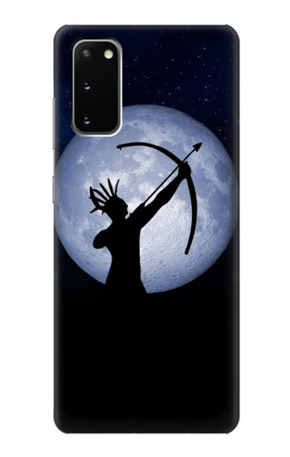 S3489 インディアンハンタームーン Indian Hunter Moon Samsung Galaxy S20 バックケース、フリップケース・カバー
