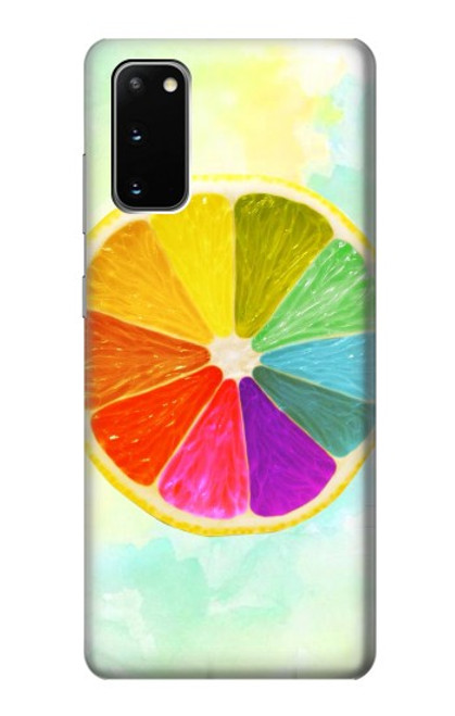 S3493 カラフルなレモン Colorful Lemon Samsung Galaxy S20 バックケース、フリップケース・カバー
