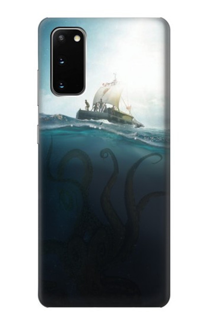 S3540 巨大なタコ Giant Octopus Samsung Galaxy S20 バックケース、フリップケース・カバー