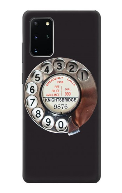 S0059 レトロなダイヤル式の電話ダイヤル Retro Rotary Phone Dial On Samsung Galaxy S20 Plus, Galaxy S20+ バックケース、フリップケース・カバー