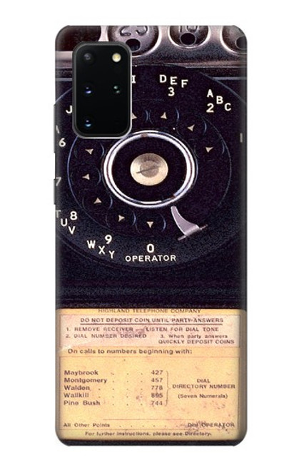 S0086 ヴィンテージ 公衆電話 Payphone Vintage Samsung Galaxy S20 Plus, Galaxy S20+ バックケース、フリップケース・カバー