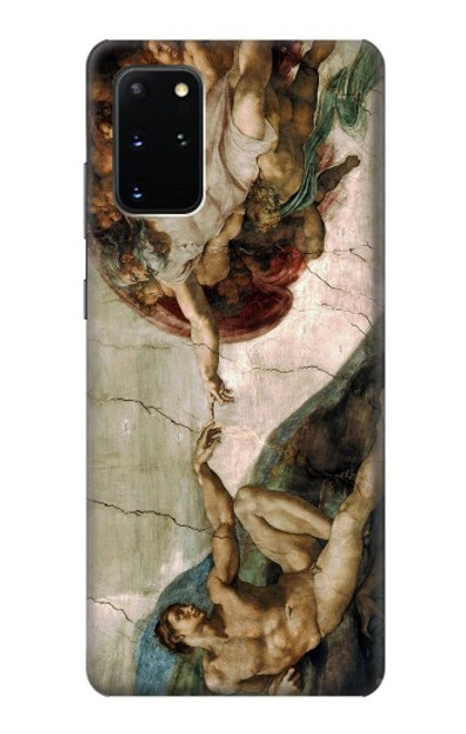 S0179 ミケランジェロ アダムの創造 Michelangelo The creation of Adam Samsung Galaxy S20 Plus, Galaxy S20+ バックケース、フリップケース・カバー