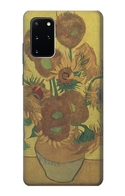 S0214 フィンセント・ファン・ゴッホ 15本のひまわり Van Gogh Vase Fifteen Sunflowers Samsung Galaxy S20 Plus, Galaxy S20+ バックケース、フリップケース・カバー