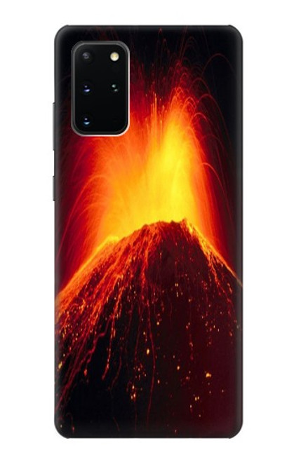 S0745 火山の溶岩 Volcano Lava Samsung Galaxy S20 Plus, Galaxy S20+ バックケース、フリップケース・カバー