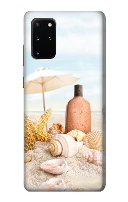 S1425 浜ときれいな貝殻 Seashells on The Beach Samsung Galaxy S20 Plus, Galaxy S20+ バックケース、フリップケース・カバー