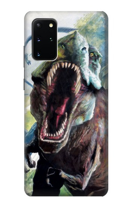 S1453 恐竜 チラノサウルス Trex Tyrannosaurus Rex Dinosaur Samsung Galaxy S20 Plus, Galaxy S20+ バックケース、フリップケース・カバー