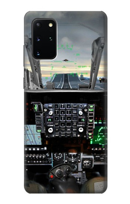 S2435 戦闘機 航空機 コックピット Fighter Jet Aircraft Cockpit Samsung Galaxy S20 Plus, Galaxy S20+ バックケース、フリップケース・カバー