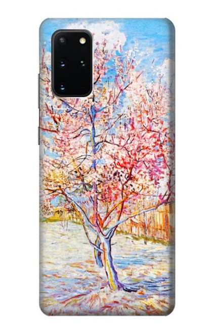 S2450 ブロッサムピンクピーチツリー フィンセント・ファン・ゴッホ Van Gogh Peach Tree Blossom Samsung Galaxy S20 Plus, Galaxy S20+ バックケース、フリップケース・カバー