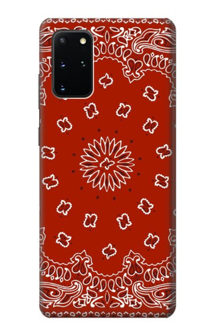 S3355 赤バンダナパターン Bandana Red Pattern Samsung Galaxy S20 Plus, Galaxy S20+ バックケース、フリップケース・カバー