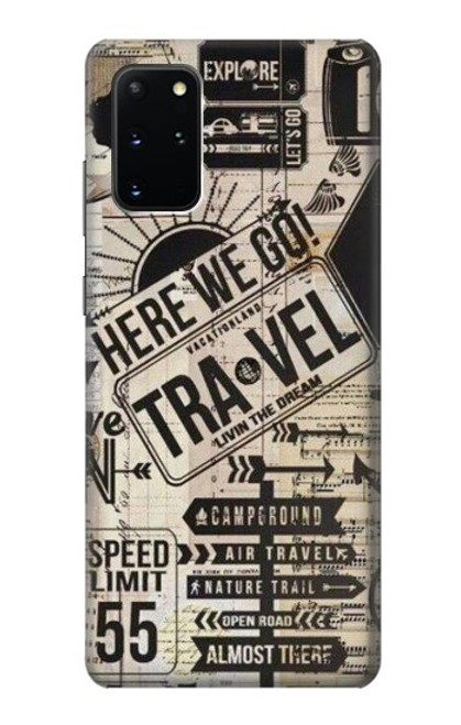 S3441 ヴィンテージ旅行 Vintage Travel Samsung Galaxy S20 Plus, Galaxy S20+ バックケース、フリップケース・カバー