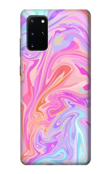 S3444 デジタルアートカラフルな液体 Digital Art Colorful Liquid Samsung Galaxy S20 Plus, Galaxy S20+ バックケース、フリップケース・カバー