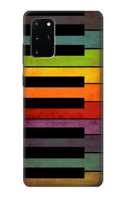 S3451 カラフルなピアノ Colorful Piano Samsung Galaxy S20 Plus, Galaxy S20+ バックケース、フリップケース・カバー