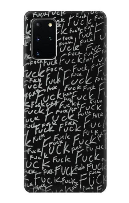 S3478 面白い言葉黒板 Funny Words Blackboard Samsung Galaxy S20 Plus, Galaxy S20+ バックケース、フリップケース・カバー