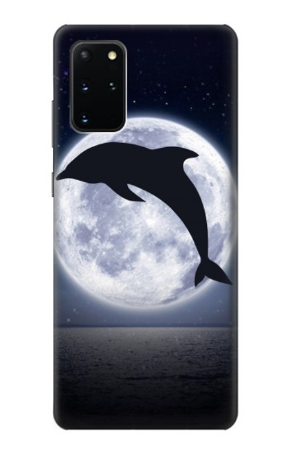 S3510 ドルフィン Dolphin Moon Night Samsung Galaxy S20 Plus, Galaxy S20+ バックケース、フリップケース・カバー