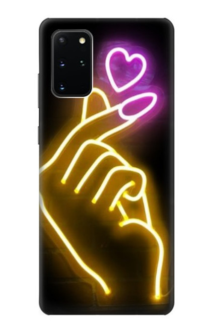 S3512 かわいいミニハート Cute Mini Heart Neon Graphic Samsung Galaxy S20 Plus, Galaxy S20+ バックケース、フリップケース・カバー