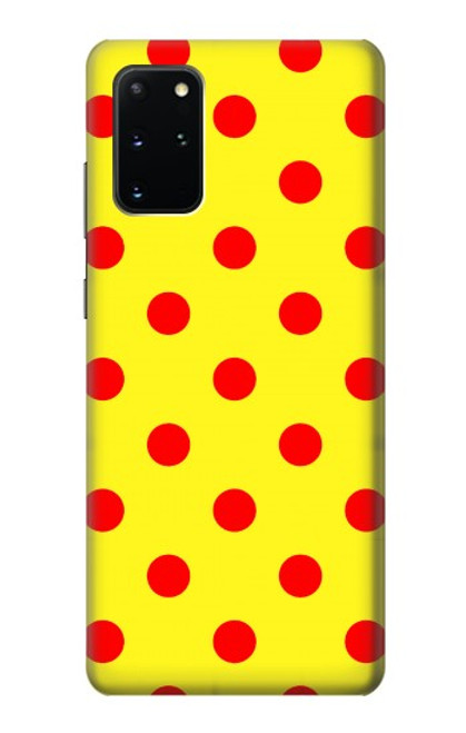 S3526 赤い水玉 Red Spot Polka Dot Samsung Galaxy S20 Plus, Galaxy S20+ バックケース、フリップケース・カバー