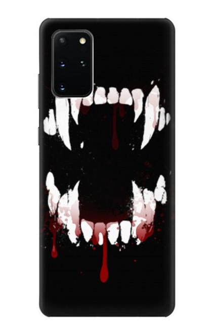 S3527 吸血鬼の歯 Vampire Teeth Bloodstain Samsung Galaxy S20 Plus, Galaxy S20+ バックケース、フリップケース・カバー