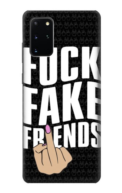 S3598 中指の友達 Middle Finger Friend Samsung Galaxy S20 Plus, Galaxy S20+ バックケース、フリップケース・カバー