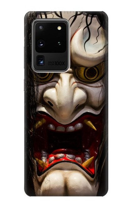 S2112 能面 Hannya Demon Samsung Galaxy S20 Ultra バックケース、フリップケース・カバー