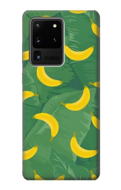 S3286 バナナの果物柄 Banana Fruit Pattern Samsung Galaxy S20 Ultra バックケース、フリップケース・カバー