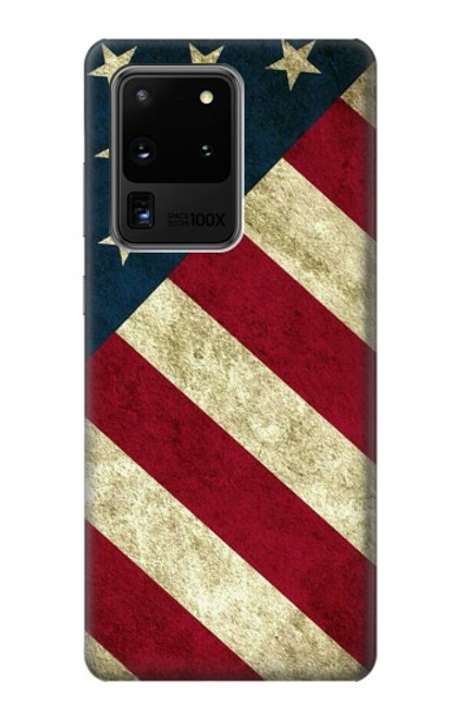 S3295 米国の国旗 US National Flag Samsung Galaxy S20 Ultra バックケース、フリップケース・カバー