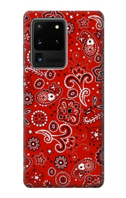 S3354 赤バンダナ Red Classic Bandana Samsung Galaxy S20 Ultra バックケース、フリップケース・カバー