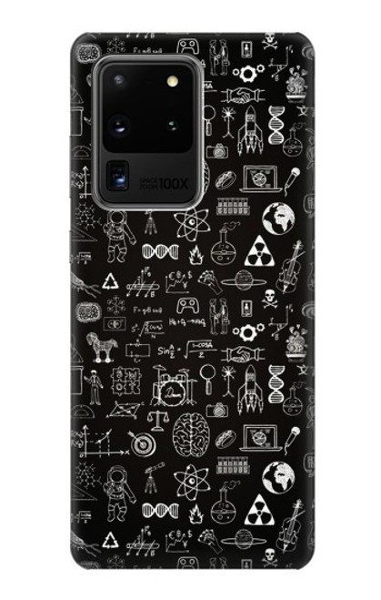 S3426 科学黒板 Blackboard Science Samsung Galaxy S20 Ultra バックケース、フリップケース・カバー