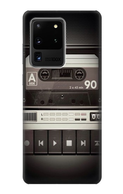 S3501 ビンテージカセットプレーヤー Vintage Cassette Player Samsung Galaxy S20 Ultra バックケース、フリップケース・カバー
