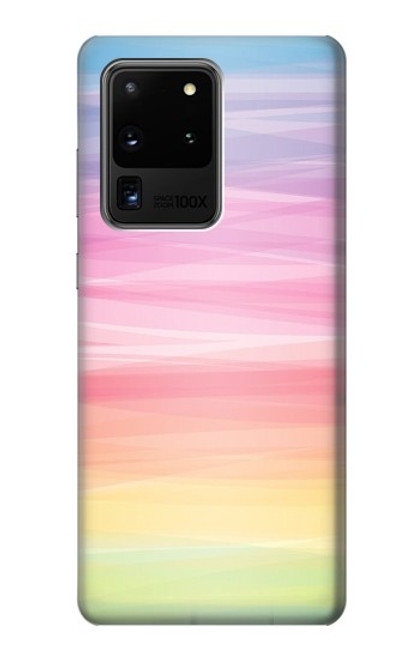 S3507 カラフルな虹 パステル Colorful Rainbow Pastel Samsung Galaxy S20 Ultra バックケース、フリップケース・カバー