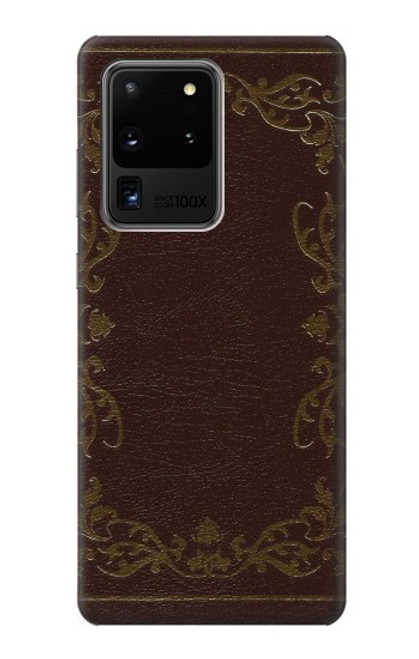S3553 ヴィンテージブックカバー Vintage Book Cover Samsung Galaxy S20 Ultra バックケース、フリップケース・カバー