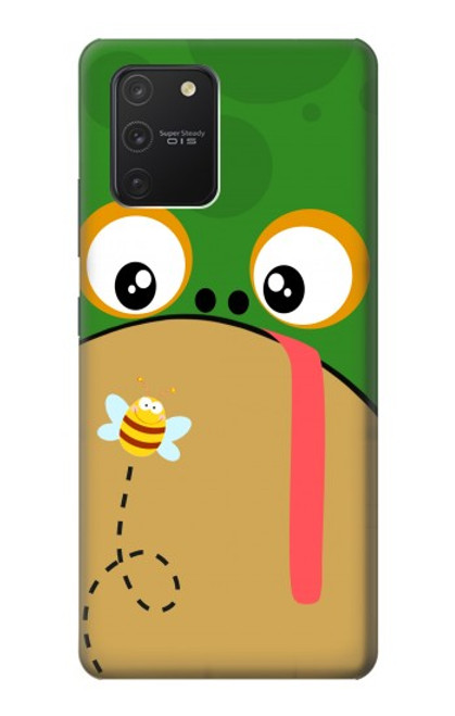 S2765 かわいいカエル ハチ 漫画 Frog Bee Cute Cartoon Samsung Galaxy S10 Lite バックケース、フリップケース・カバー