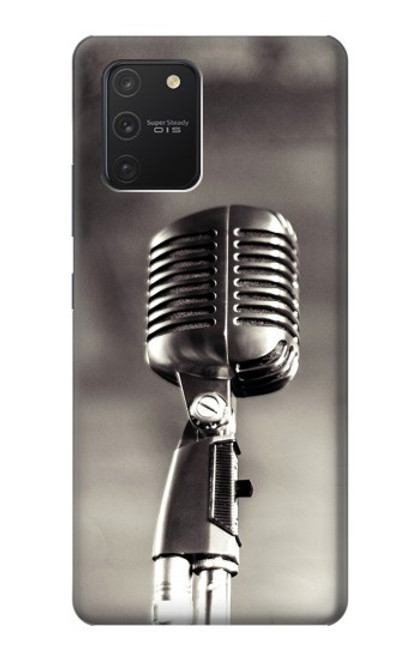 S3495 ヴィンテージのマイク Vintage Microphone Samsung Galaxy S10 Lite バックケース、フリップケース・カバー