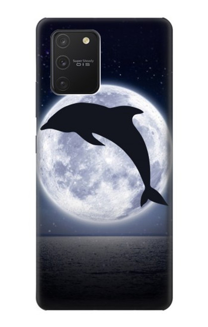 S3510 ドルフィン Dolphin Moon Night Samsung Galaxy S10 Lite バックケース、フリップケース・カバー