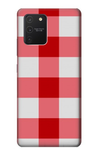 S3535 レッドギンガム Red Gingham Samsung Galaxy S10 Lite バックケース、フリップケース・カバー