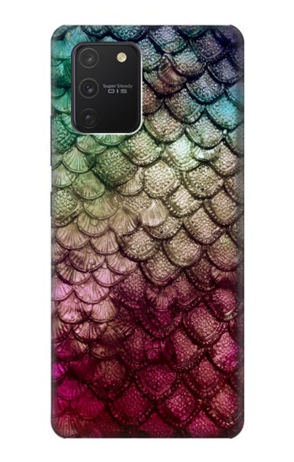 S3539 人魚の鱗 Mermaid Fish Scale Samsung Galaxy S10 Lite バックケース、フリップケース・カバー