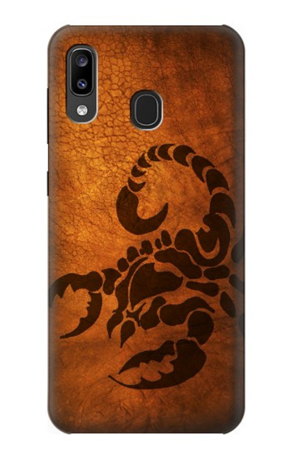 S0683 蠍のタトゥー Scorpion Tattoo Samsung Galaxy A20, Galaxy A30 バックケース、フリップケース・カバー