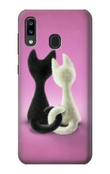 S1832 猫を愛します Love Cat Samsung Galaxy A20, Galaxy A30 バックケース、フリップケース・カバー