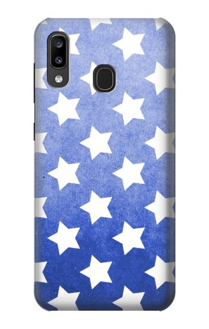 S2481 スター柄 Star Pattern Samsung Galaxy A20, Galaxy A30 バックケース、フリップケース・カバー