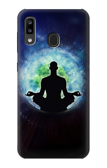 S2527 ヨガ自然宇宙 Yoga Nature Universe Samsung Galaxy A20, Galaxy A30 バックケース、フリップケース・カバー